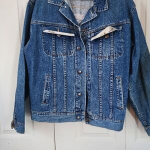 Hard Rock Cafe Blue Denim Jacket with Yellow Logo